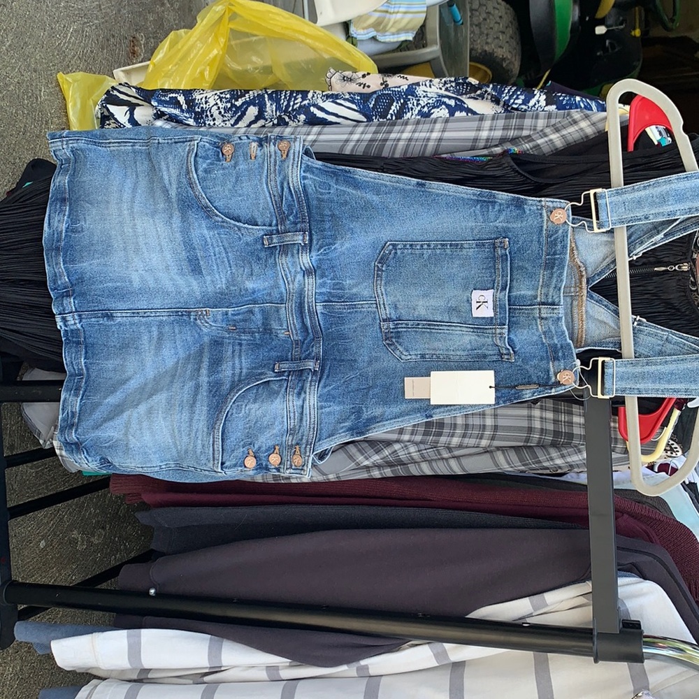 Calvin Klein overall skirt